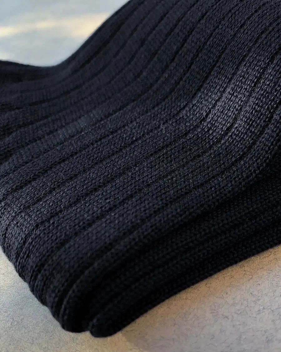 Chaussettes Marcel - Laine mérinos (Bleu)