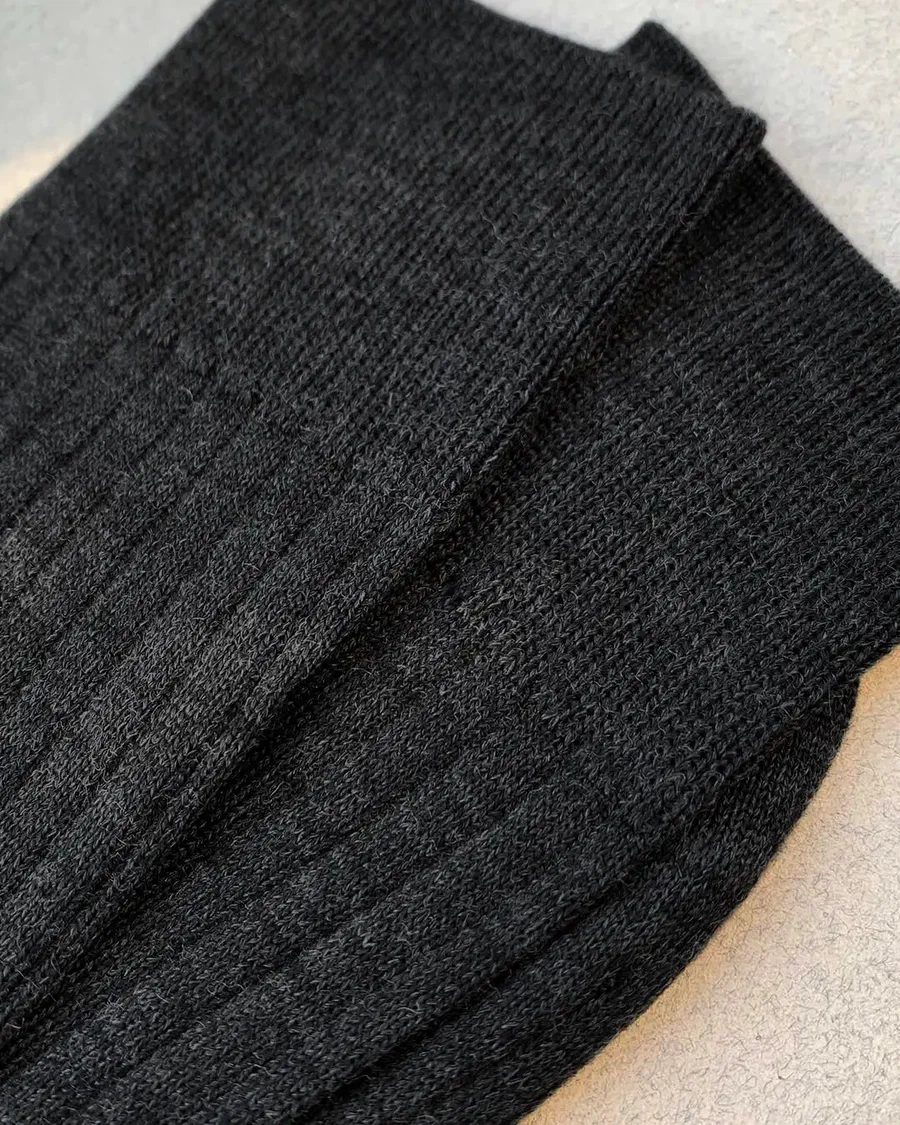 Chaussettes Marcel - Laine mérinos (Gris)